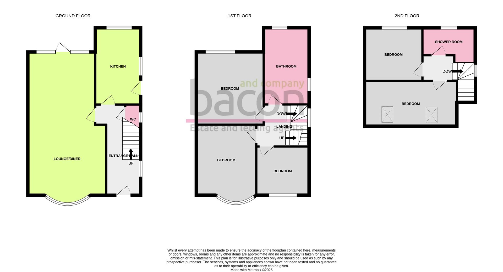 Floor Plan | House - Semi-Detached | Athelstan Road, Tarring, BN14 | For Sale